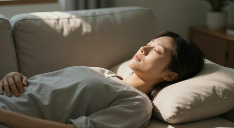 Person in hypnose pour traverser un deuil.